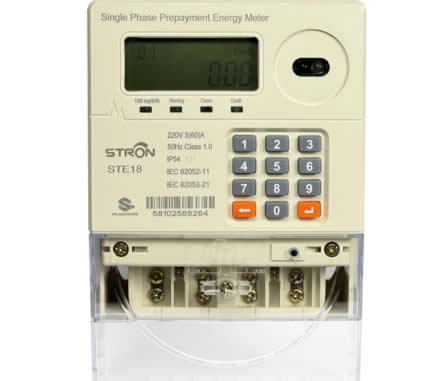 STRON Prepaid Single Phase Meter